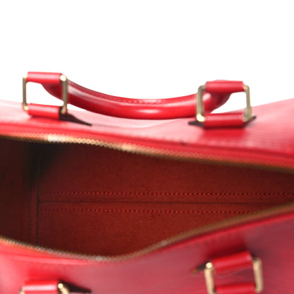 Louis Vuitton Epi Speedy 25 Castillan Red 6 of 15