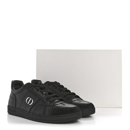 Christian Dior Calfskin Suede Logo Sneakers 37 Black 10 of 10