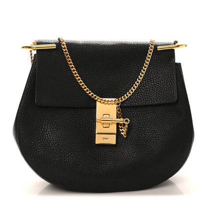 Chloe Grained Lambskin Drew Shoulder Bag Black 1 of 9