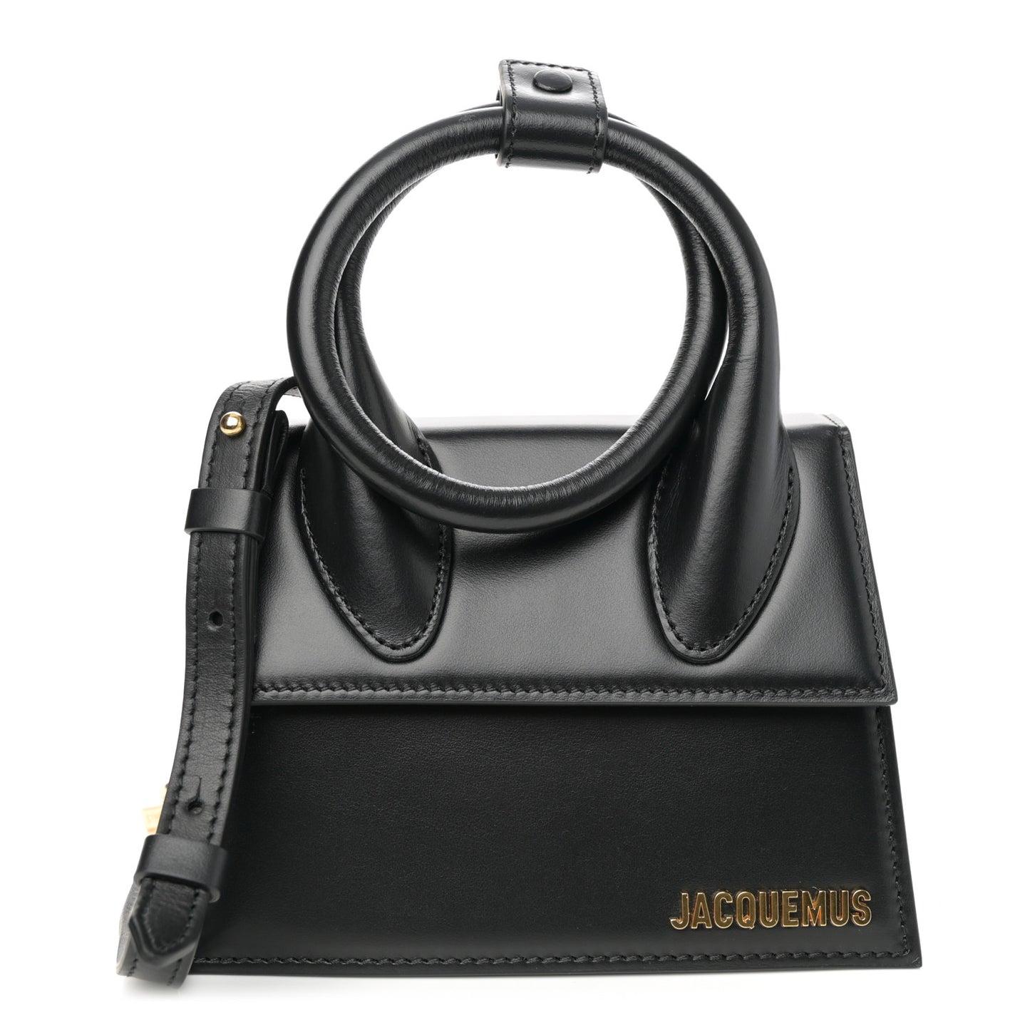 Smooth Calfskin Le Chiquito Noeud Black