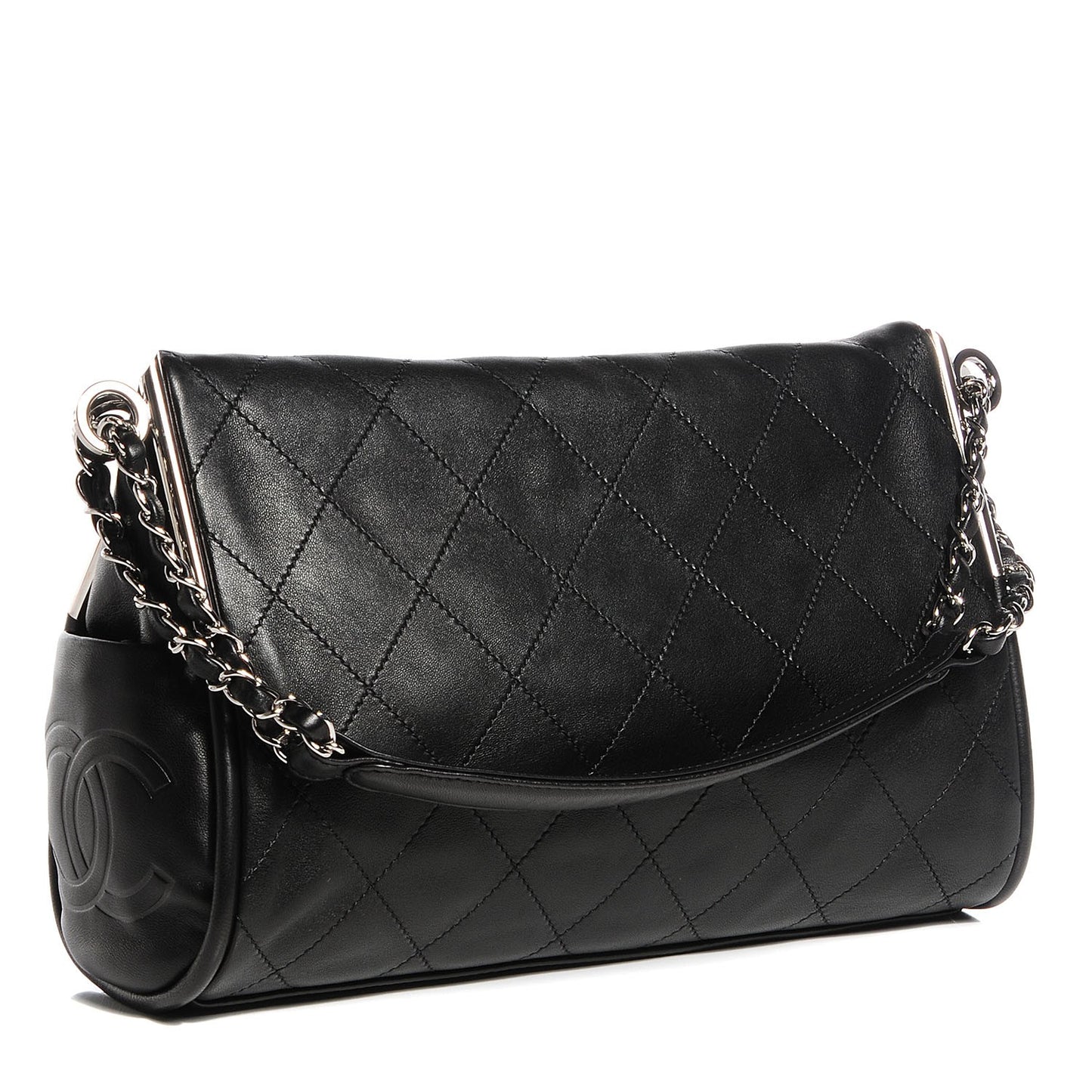 Lambskin Medium Ultimate Soft Tote Black