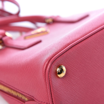 Prada Saffiano Lux Small Promenade Tote Fuxia 11 of 14