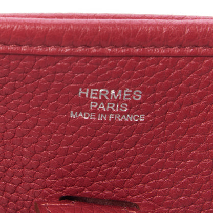 Hermes Taurillon Clemence Evelyne III PM Rubis 8 of 9