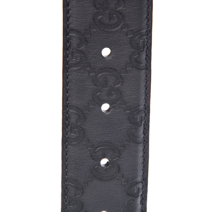 Gucci Guccissima Interlocking G Belt 95 38 Dark Grey 6 of 8