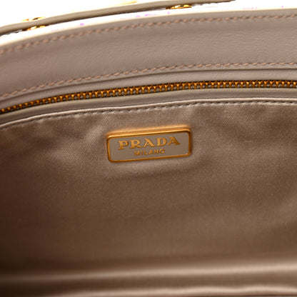 Prada Tessuto Nylon Jacquard Floral Print Shoulder Bag Glicine 6 of 15