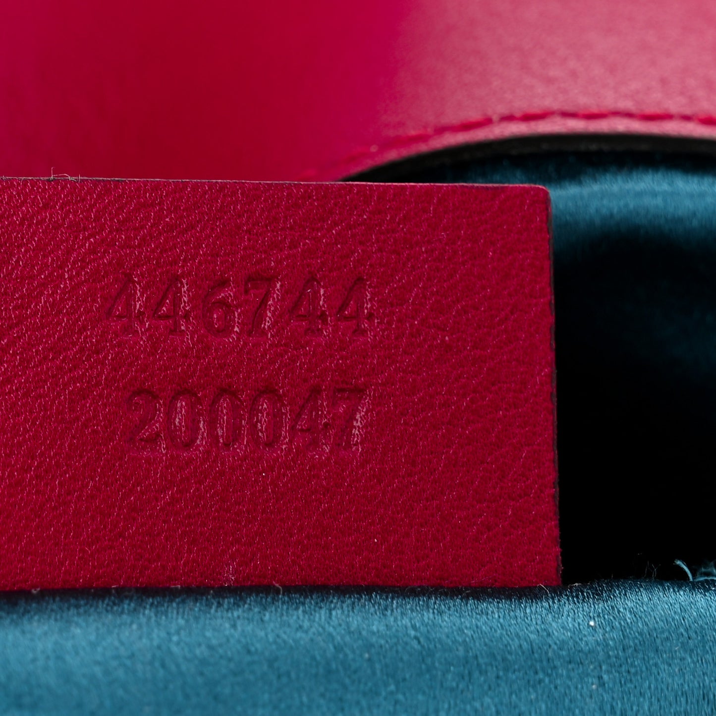 Velvet Matelasse Mini GG Marmont Shoulder Bag Hibiscus Red