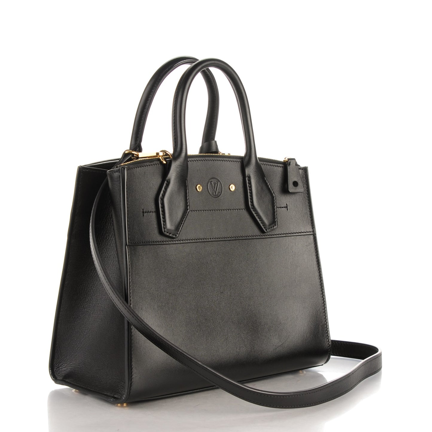 Calfskin City Steamer PM Black