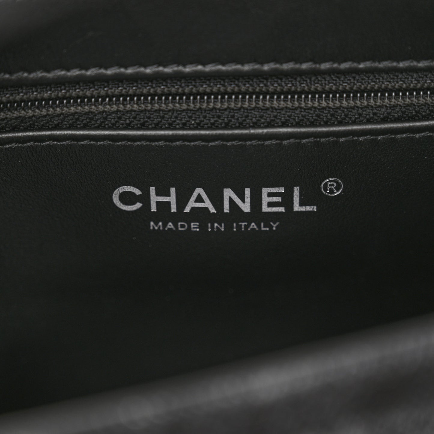 Printed Denim Quilted Nano Kelly Shopper Black Grey