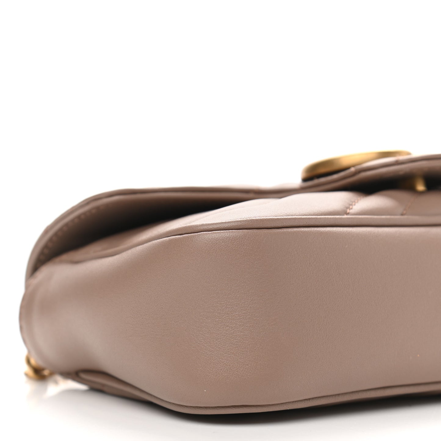Calfskin Matelasse Super Mini GG Marmont Shoulder Bag Porcelain Rose