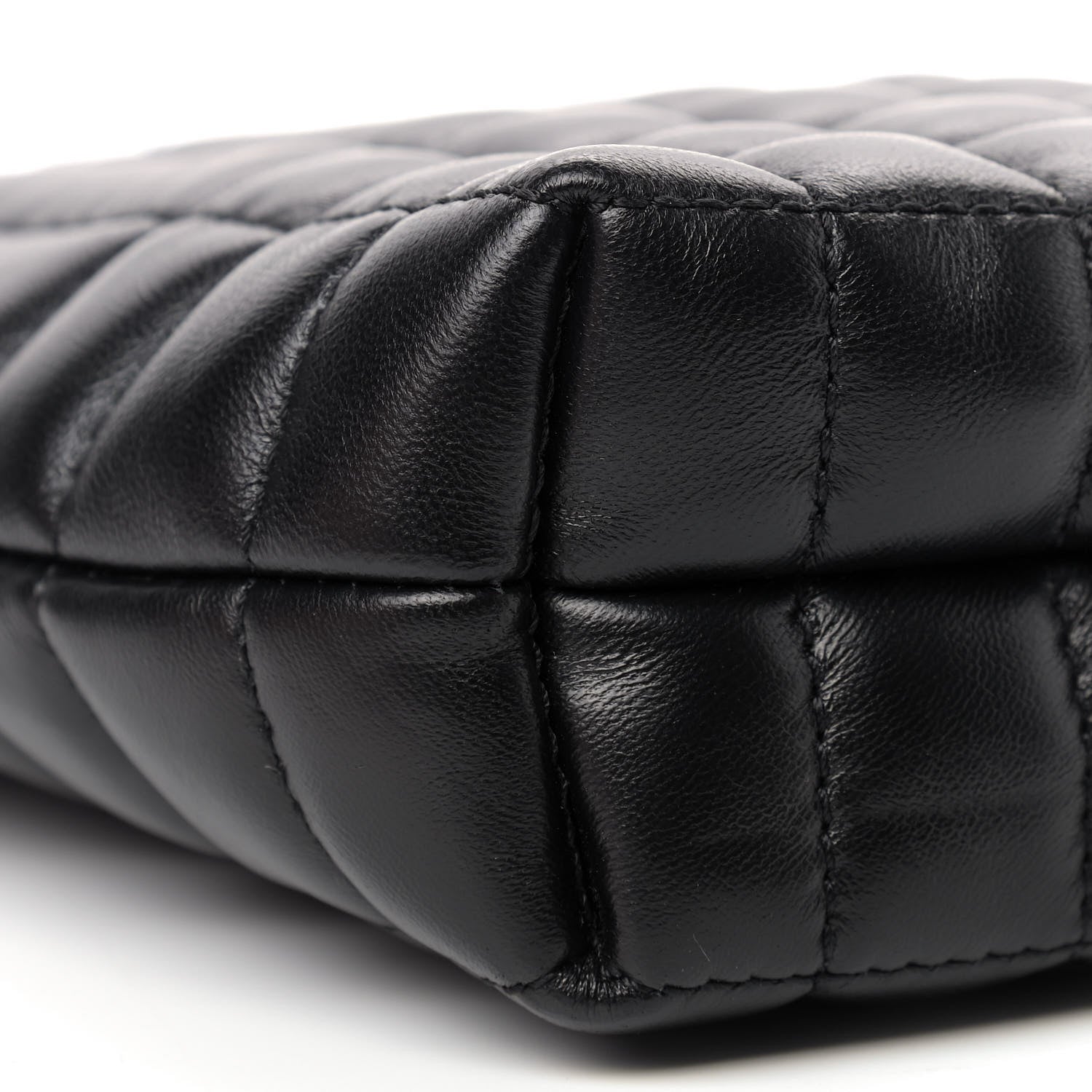 Burberry Lambskin Quilted Micro Lola Bucket Bag Black 6 of 8