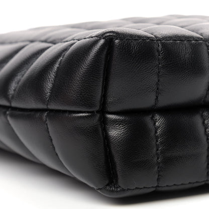 Burberry Lambskin Quilted Micro Lola Bucket Bag Black 6 of 8