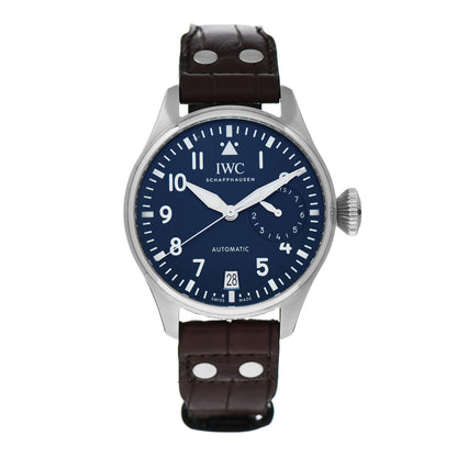 IWC Stainless Steel Calfskin 46mm Big Pilot's “Le Petit Prince” Automatic Watch Blue IW500916 1 of 5
