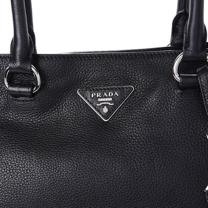 Prada Vitello Daino Shopping Tote Black 11 of 14