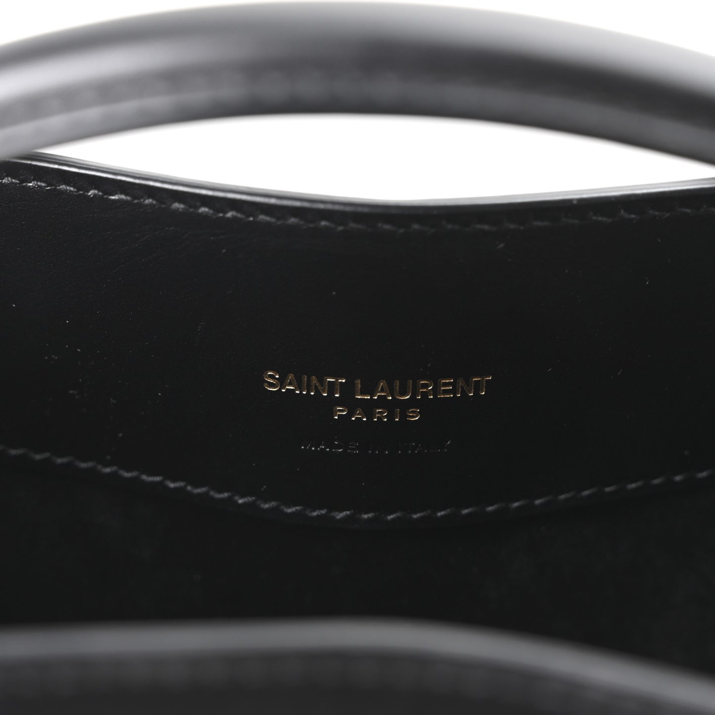 Shiny Calfskin Le 37 Mini Bucket Bag Black