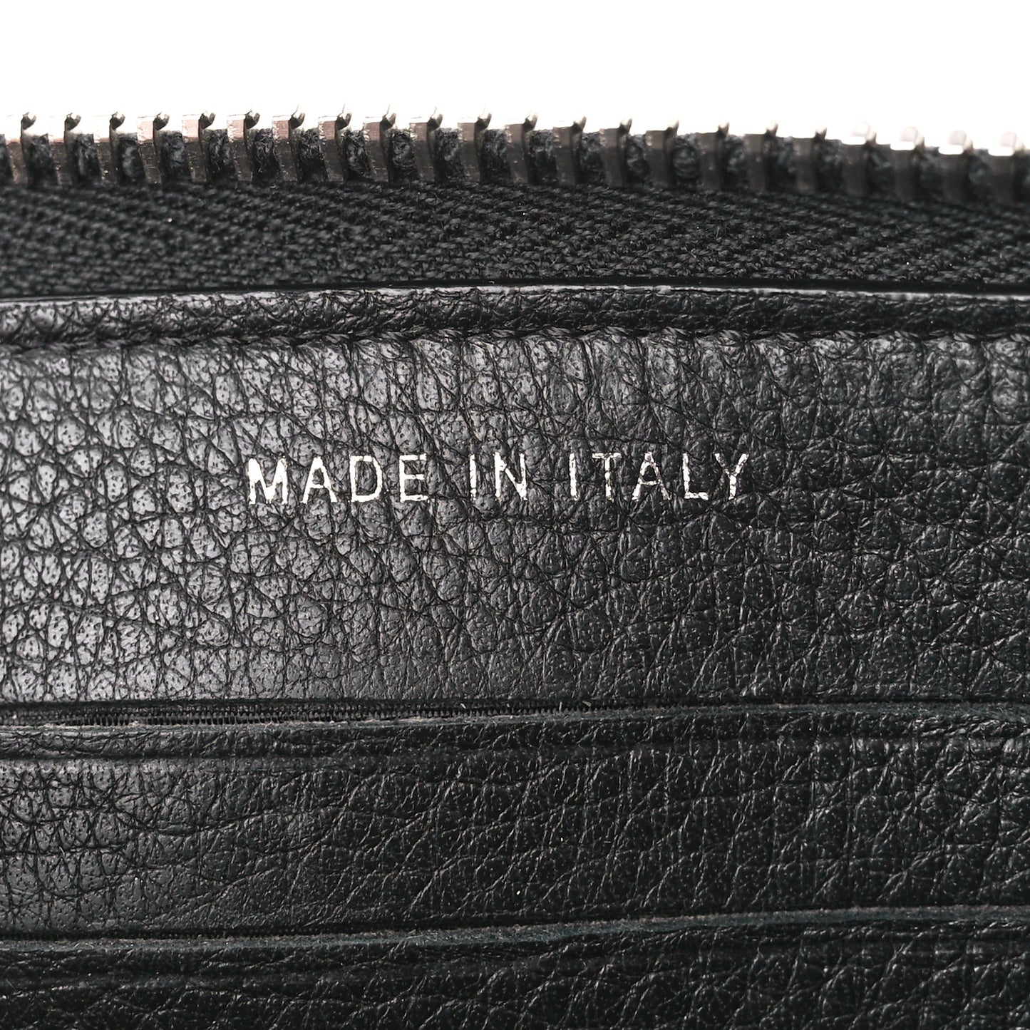 Lambskin Quilted Crystal Medium Gusset Double Zip Around Wallet Black