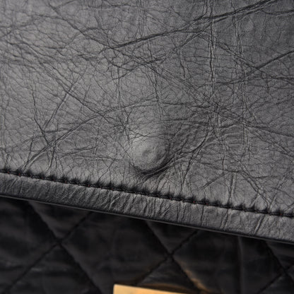 Chanel Aged Calfskin Quilted 50th Anniversary 2.55 Reissue 227 Flap Black 9 of 13