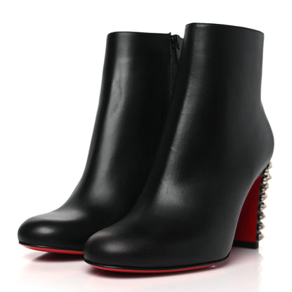 Christian Louboutin Smooth Calfskin Suzi Folk 85 Ankle Boots 36 Black 4 of 9