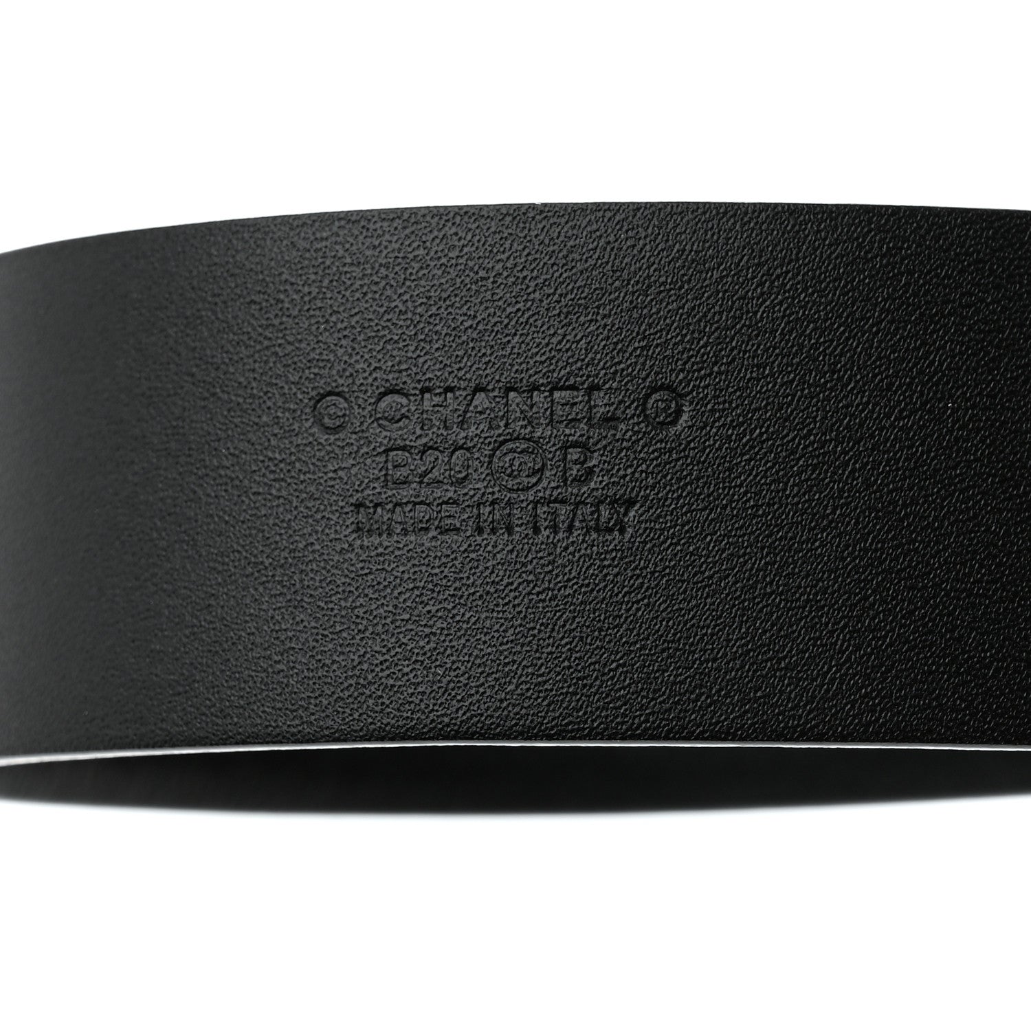 Chanel Calfskin Pearl Crystal CC Belt 80 32 Black 3 of 7