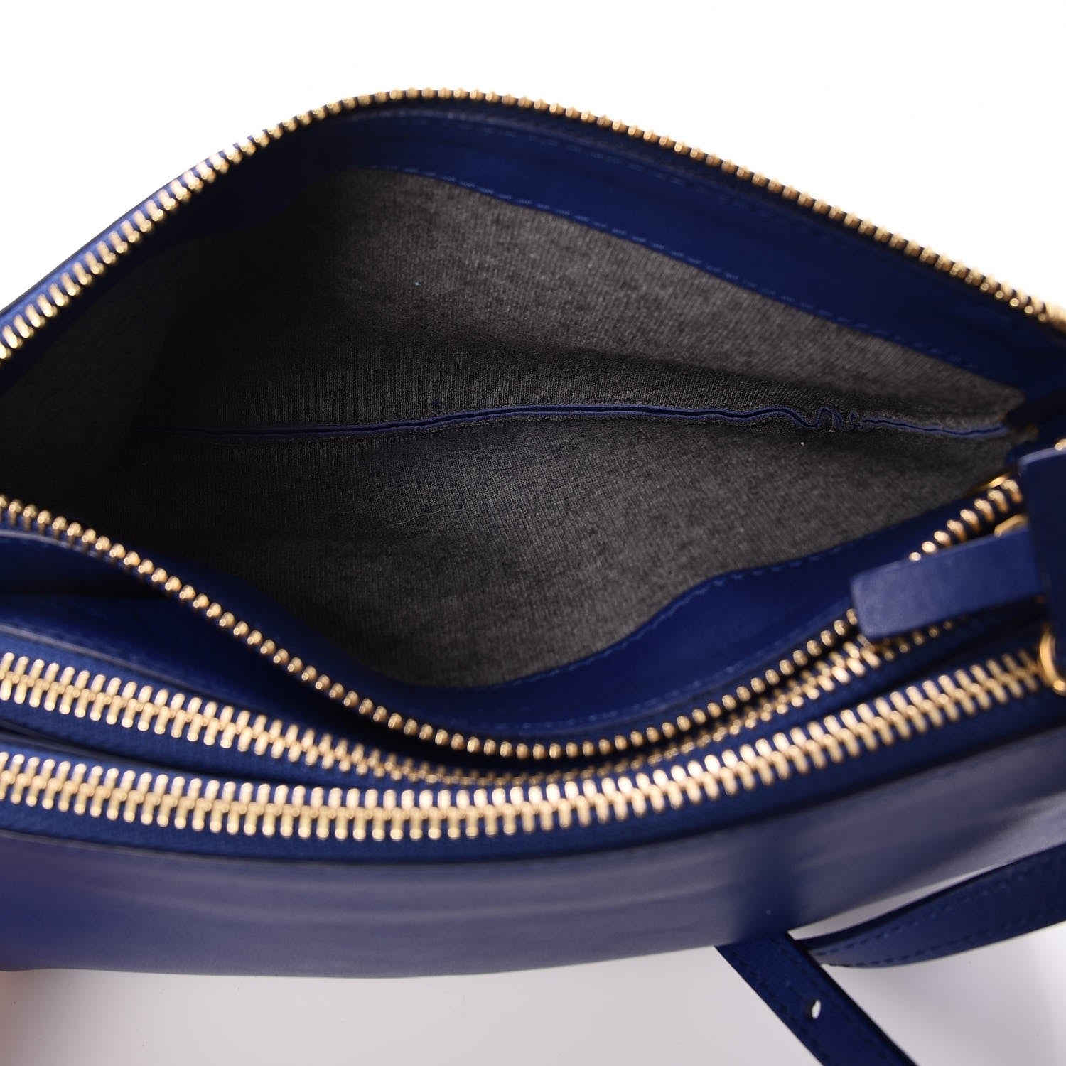 Celine Lambskin Small Trio Crossbody Bag Indigo 5 of 9