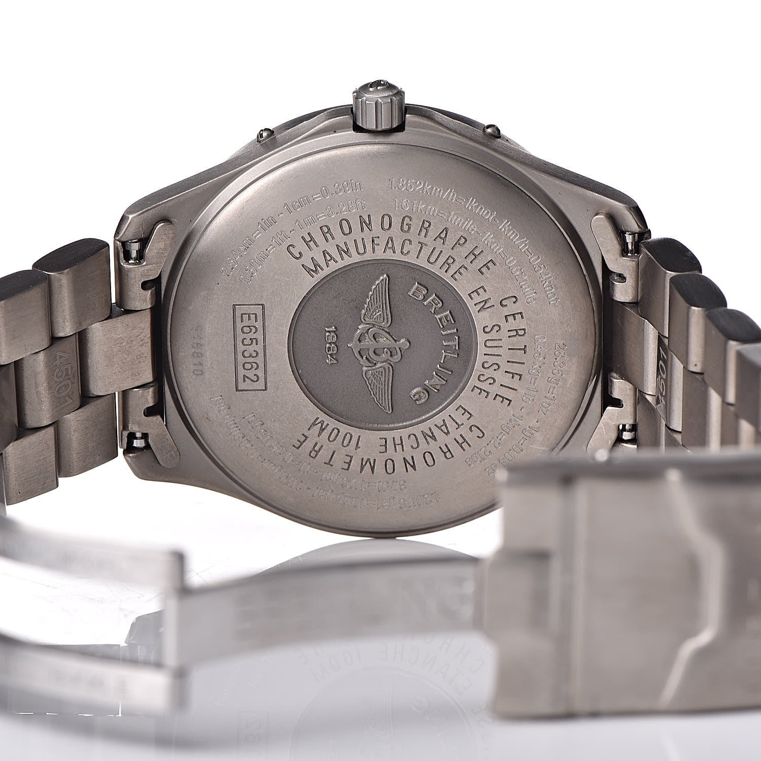 Breitling Titanium 40mm Aerospace Digital Quartz Watch Black E65362 6 of 6