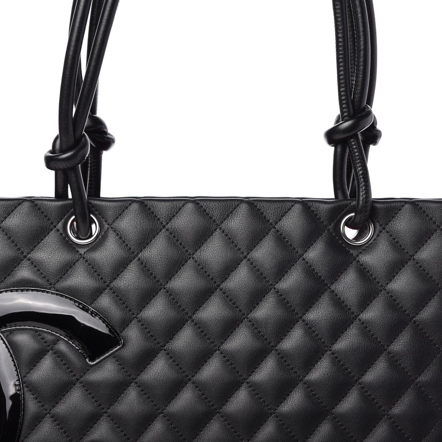 Chanel Calfskin Quilted Large Cambon Tote Black 10 of 10
