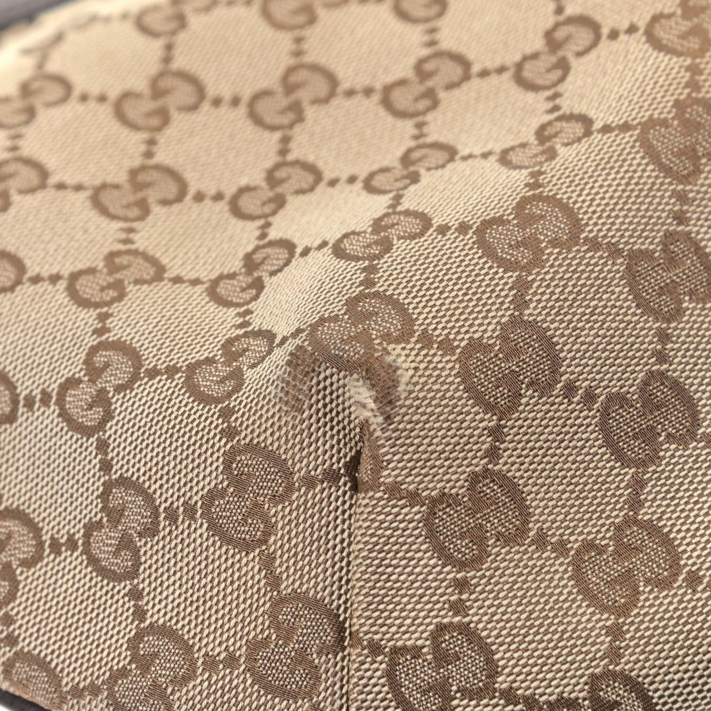 Monogram Web Medium Half Moon Hobo Dark Brown