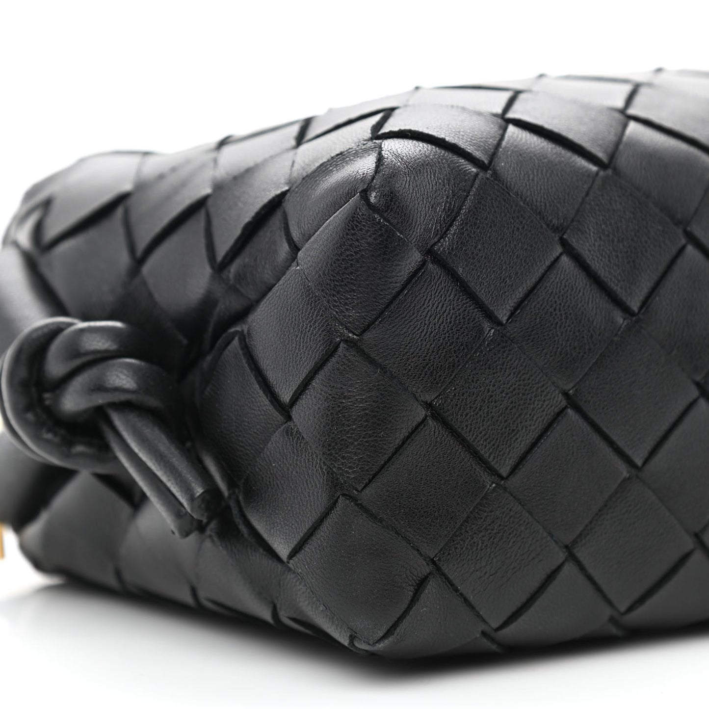 Nappa Intrecciato Mini Loop Camera Bag Black