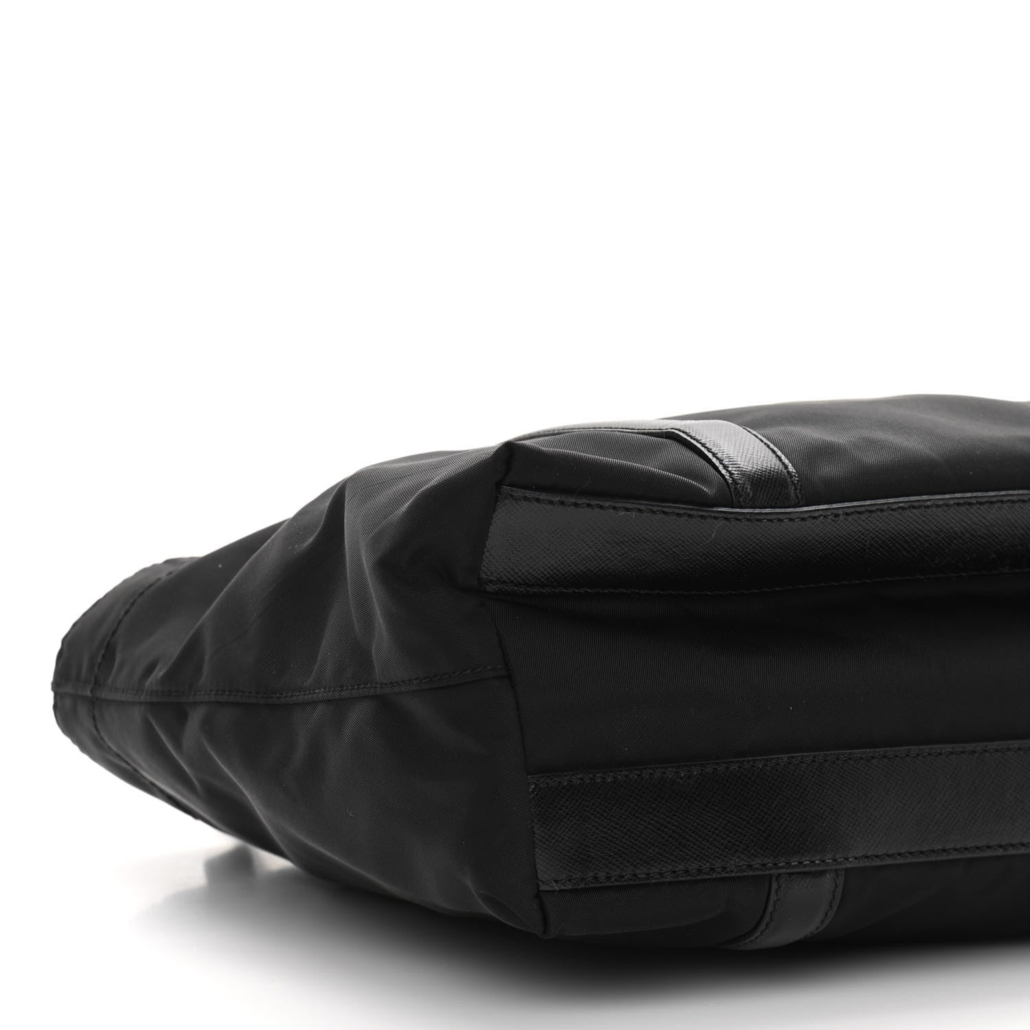 Prada Tessuto Nylon Saffiano Tote Black 9 of 10