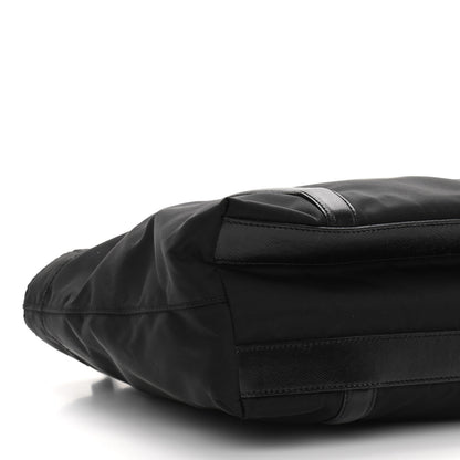 Prada Tessuto Nylon Saffiano Tote Black 9 of 10