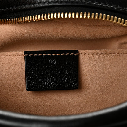 Gucci Monogram Matelasse Diagonal Small GG Marmont Chain Shoulder Bag Beige Black 6 of 11
