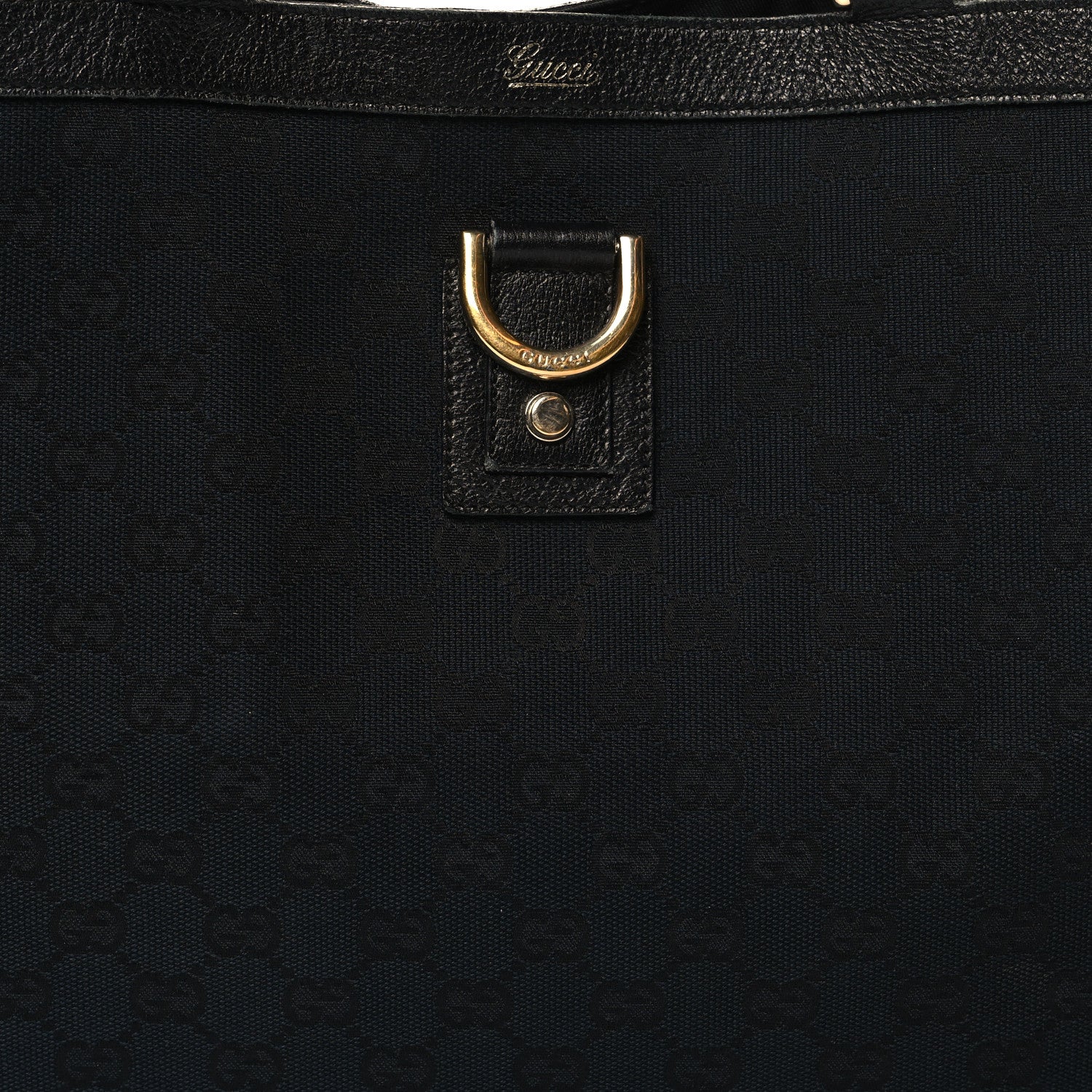 Gucci Nylon Monogram Large Abbey Tote Black 8 of 11