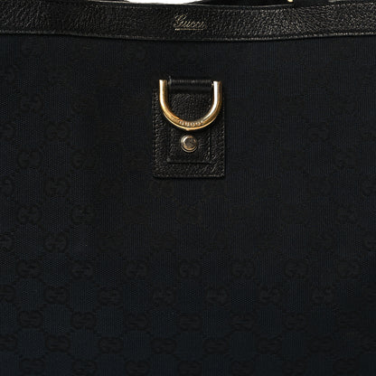 Gucci Nylon Monogram Large Abbey Tote Black 8 of 11