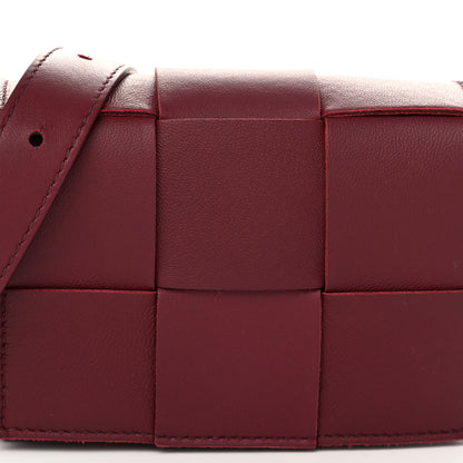 Bottega Veneta Lambskin Maxi Intrecciato Extra Mini Cassette Crossbody Bag Barolo 7 of 9