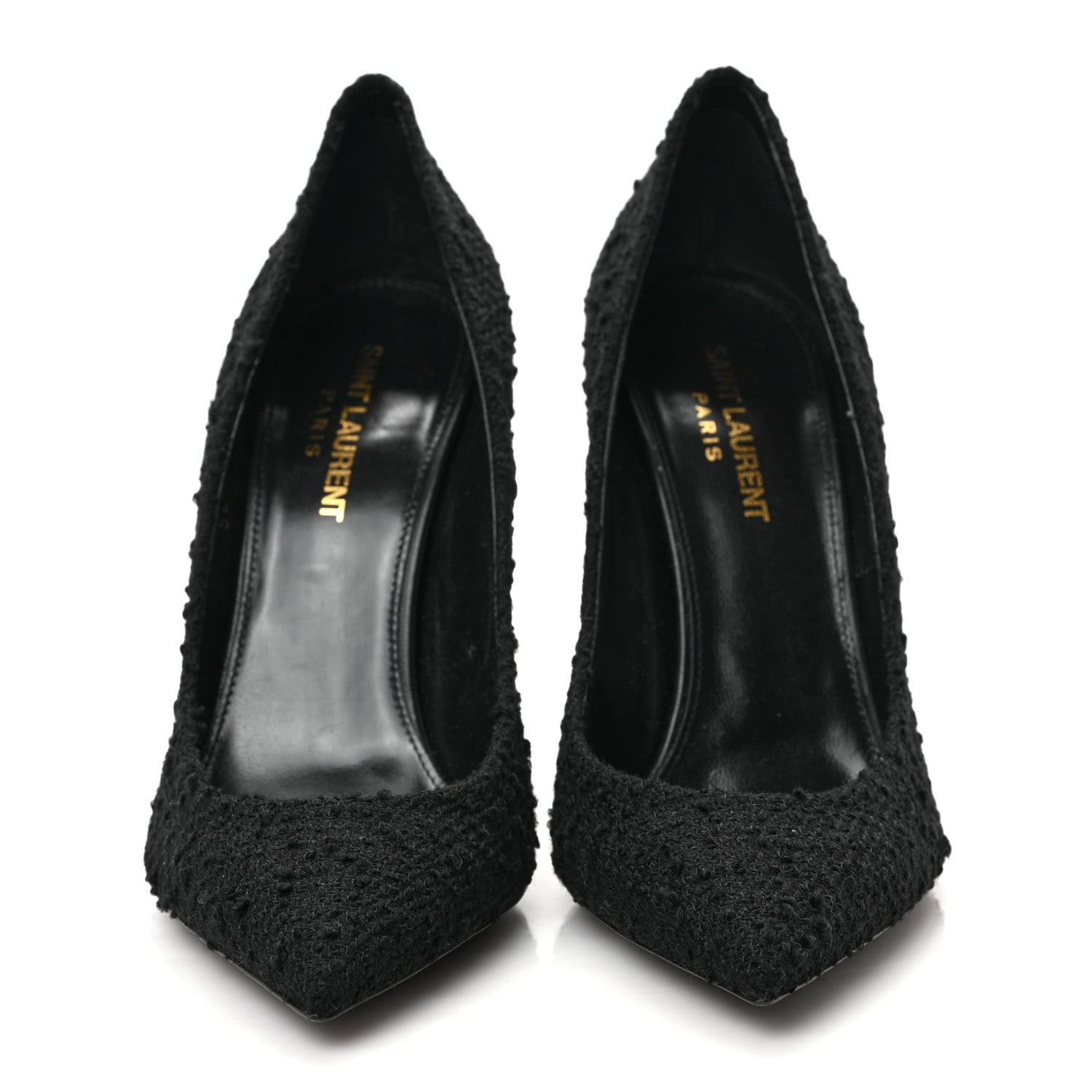 Saint Laurent Tessuto Boucle New Ria 105 Pumps 38 Black 2 of 10