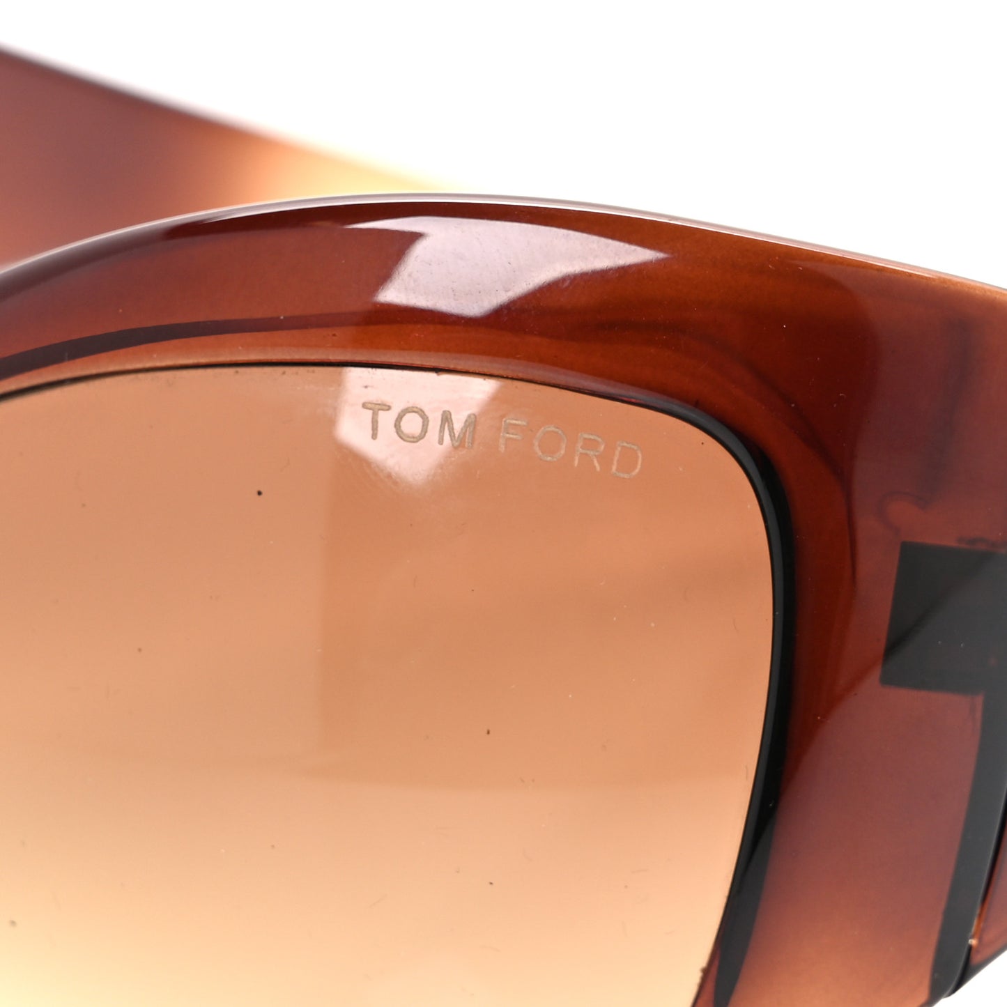 Daphne Oversized Sunglasses FT0219 Gold Translucent
