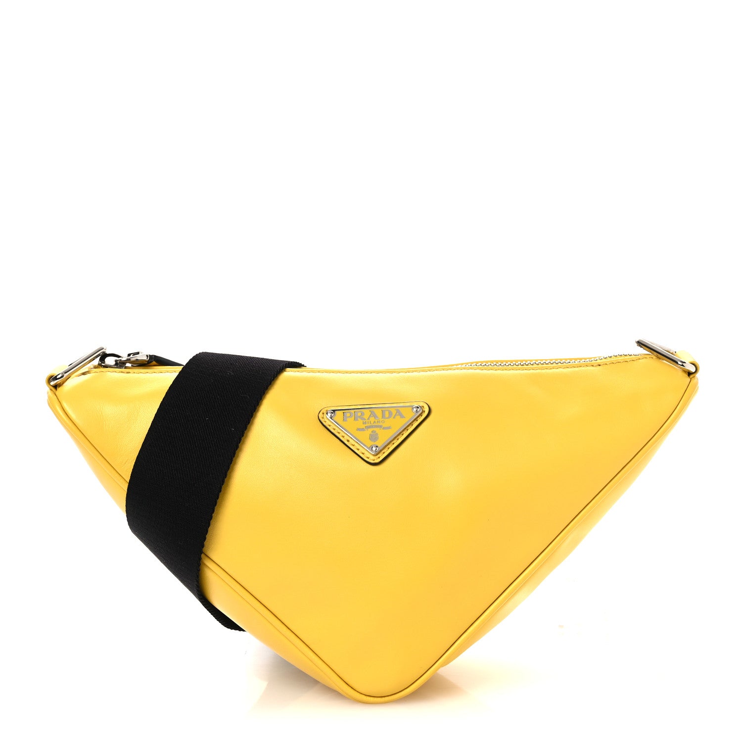 Prada Softy Calfskin Triangle Shoulder Bag Sole 1 of 11