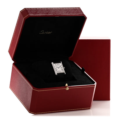 Cartier Stainless Steel Calfskin 25mm Must de Cartier Tank Quartz Watch 5 of 5