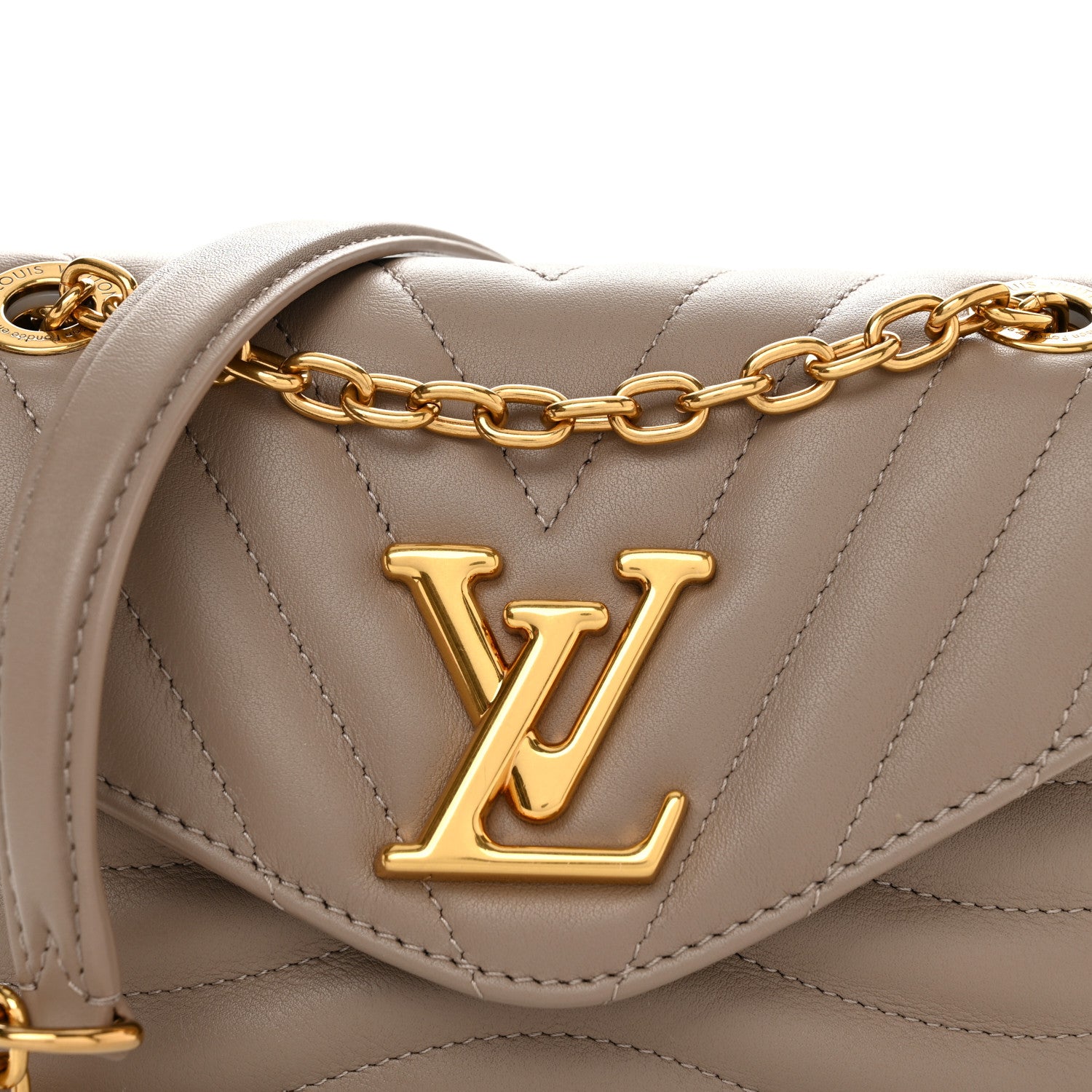 Louis Vuitton Calfskin New Wave Chain PM NM Taupe 7 of 9
