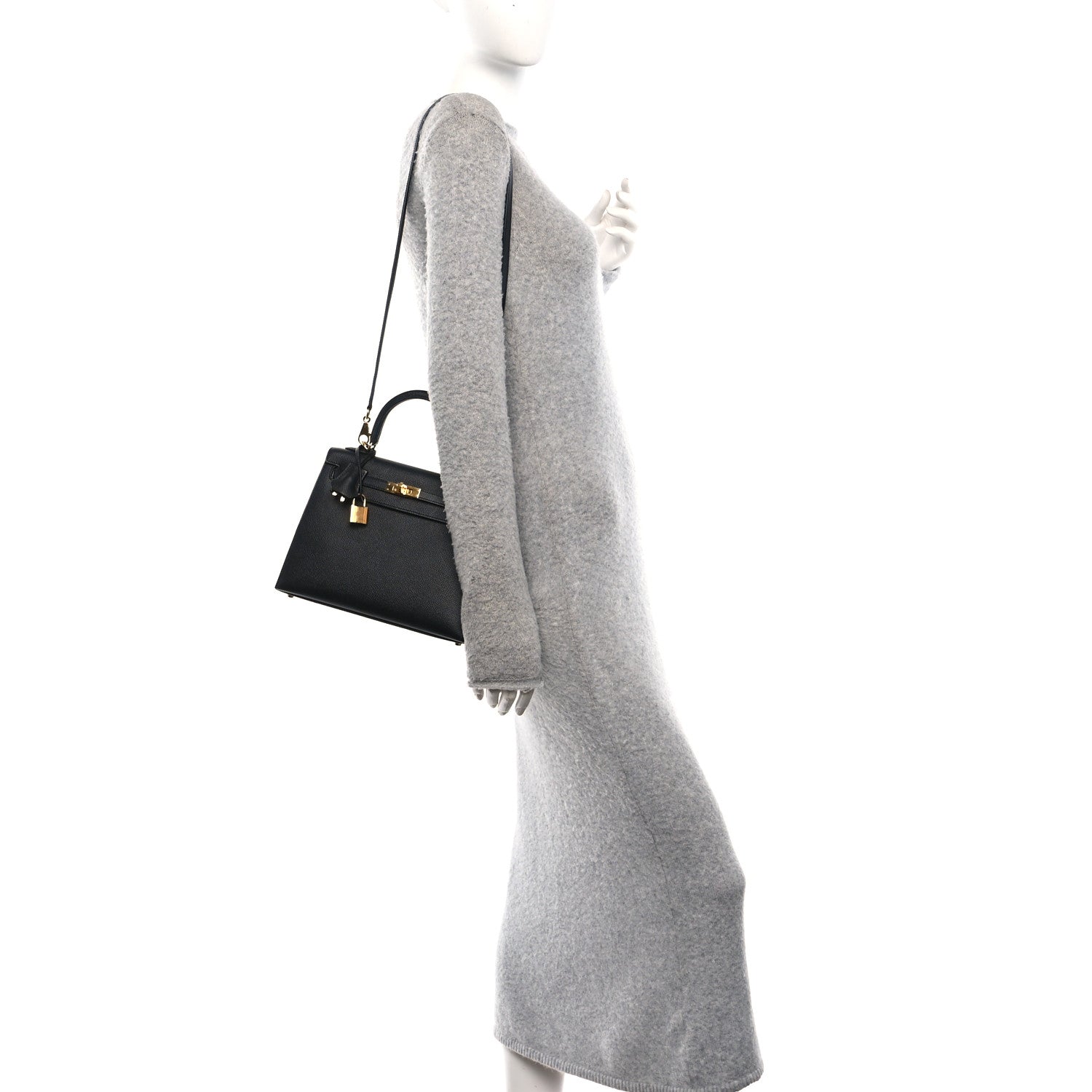 Hermes Epsom Kelly Sellier 25 Black 2 of 11