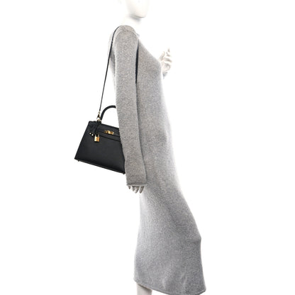 Hermes Epsom Kelly Sellier 25 Black 2 of 11