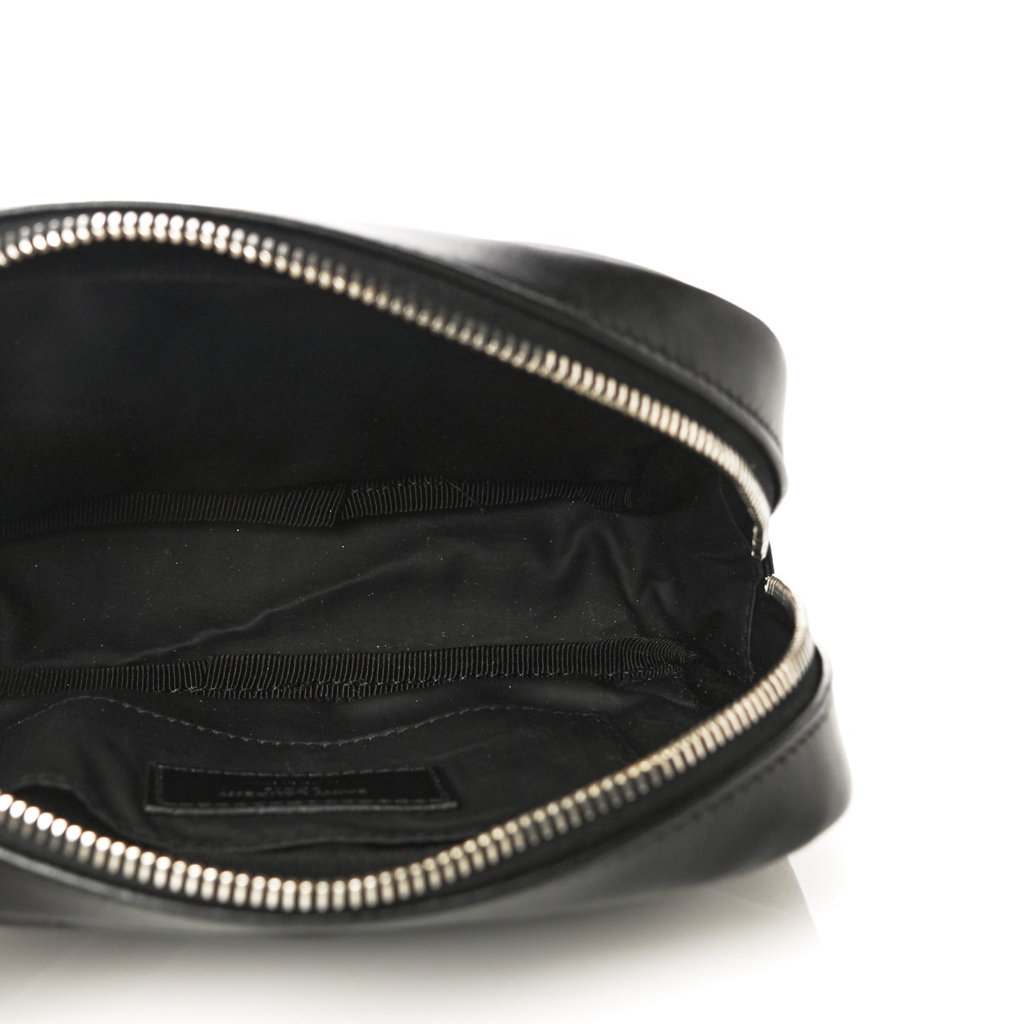 Lambskin Y Quilted Monogram Loulou Cosmetic Case Black