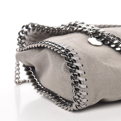 Stella McCartney Shaggy Deer Mini Falabella Fold Over Tote Light Grey 9 of 10