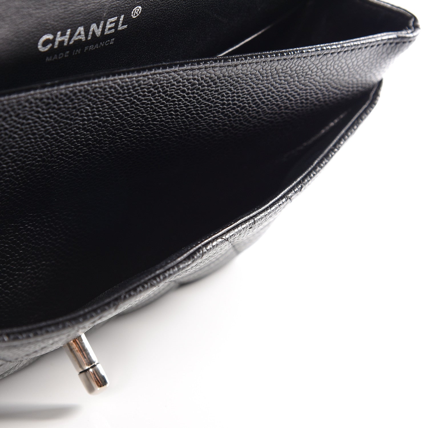 Chanel Caviar Quilted Medium Double Flap Black 6 of 12