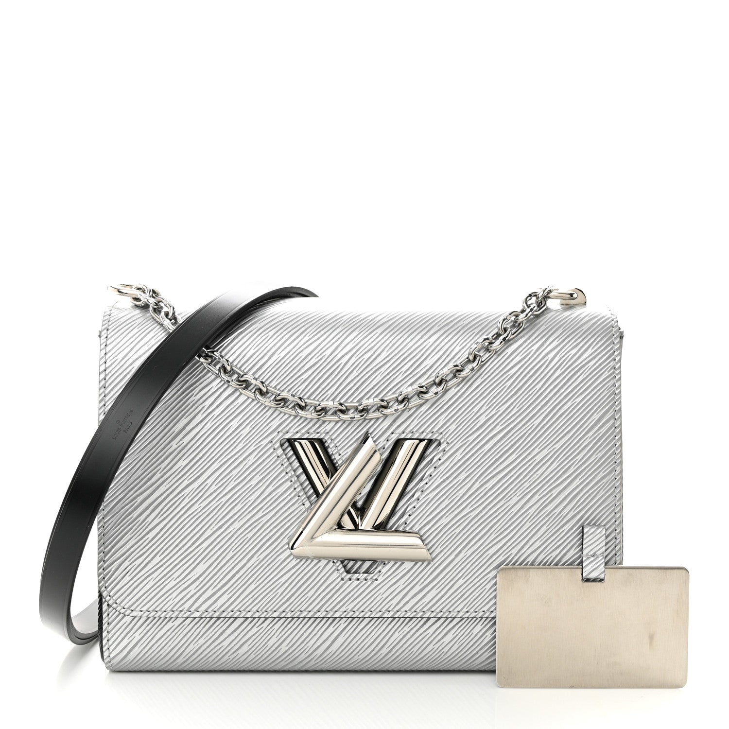 Louis Vuitton Epi Twist Shoulder Bag MM Argent 3 of 10