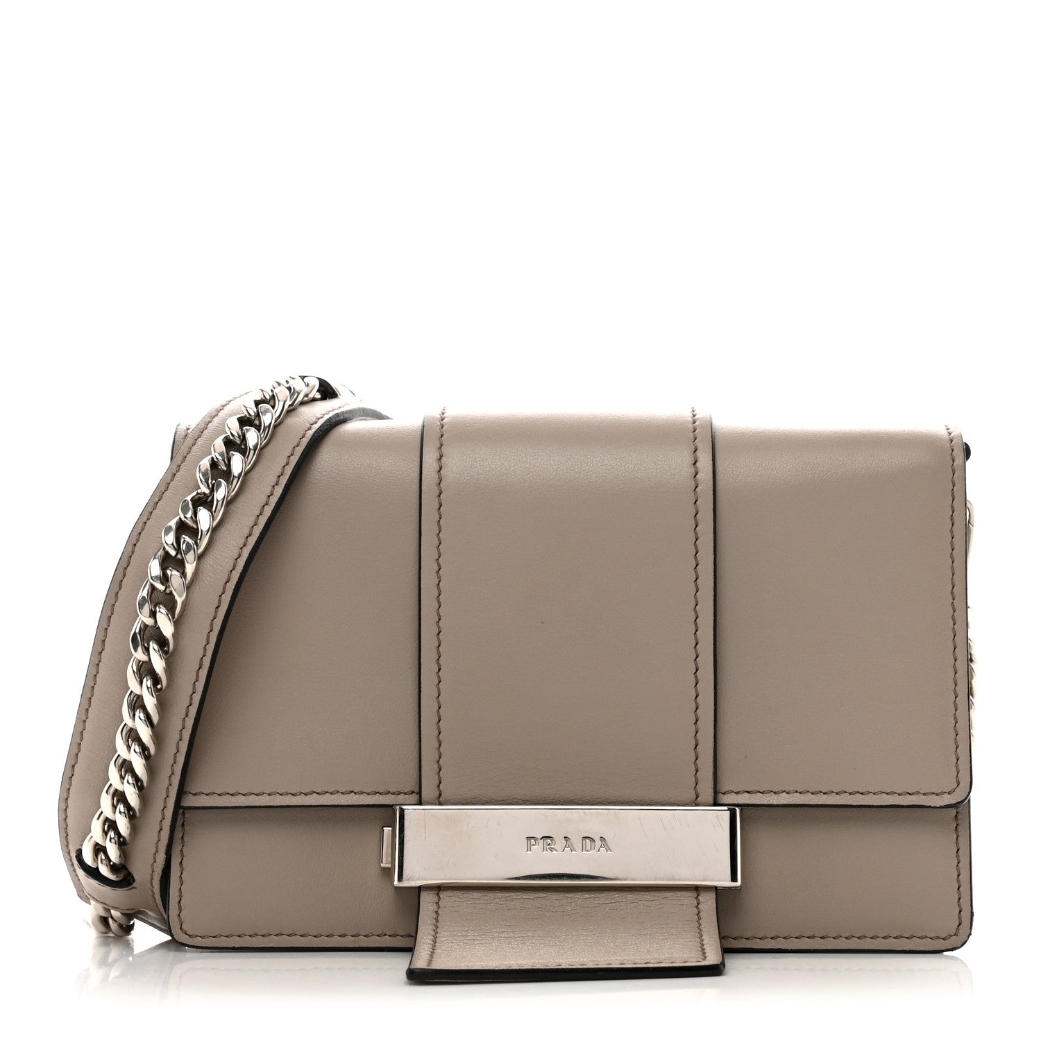 Prada City Calf Ribbon Bag Pomice 1 of 11