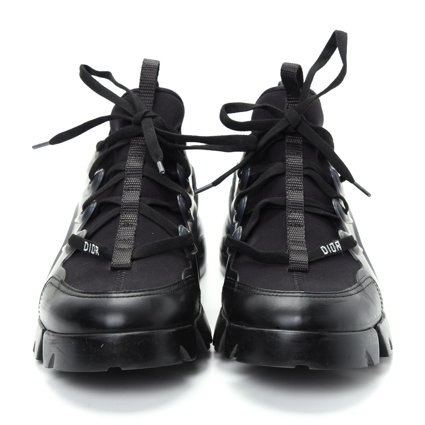 Neoprene Rubber Womens D-Connect Sneakers 39.5 Black