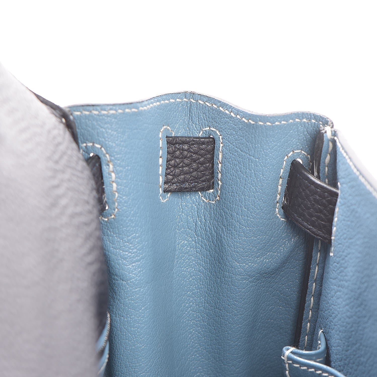 Hermes Togo Bi-Color Kelly Retourne 28 Indigo Blue Jean 18 of 64