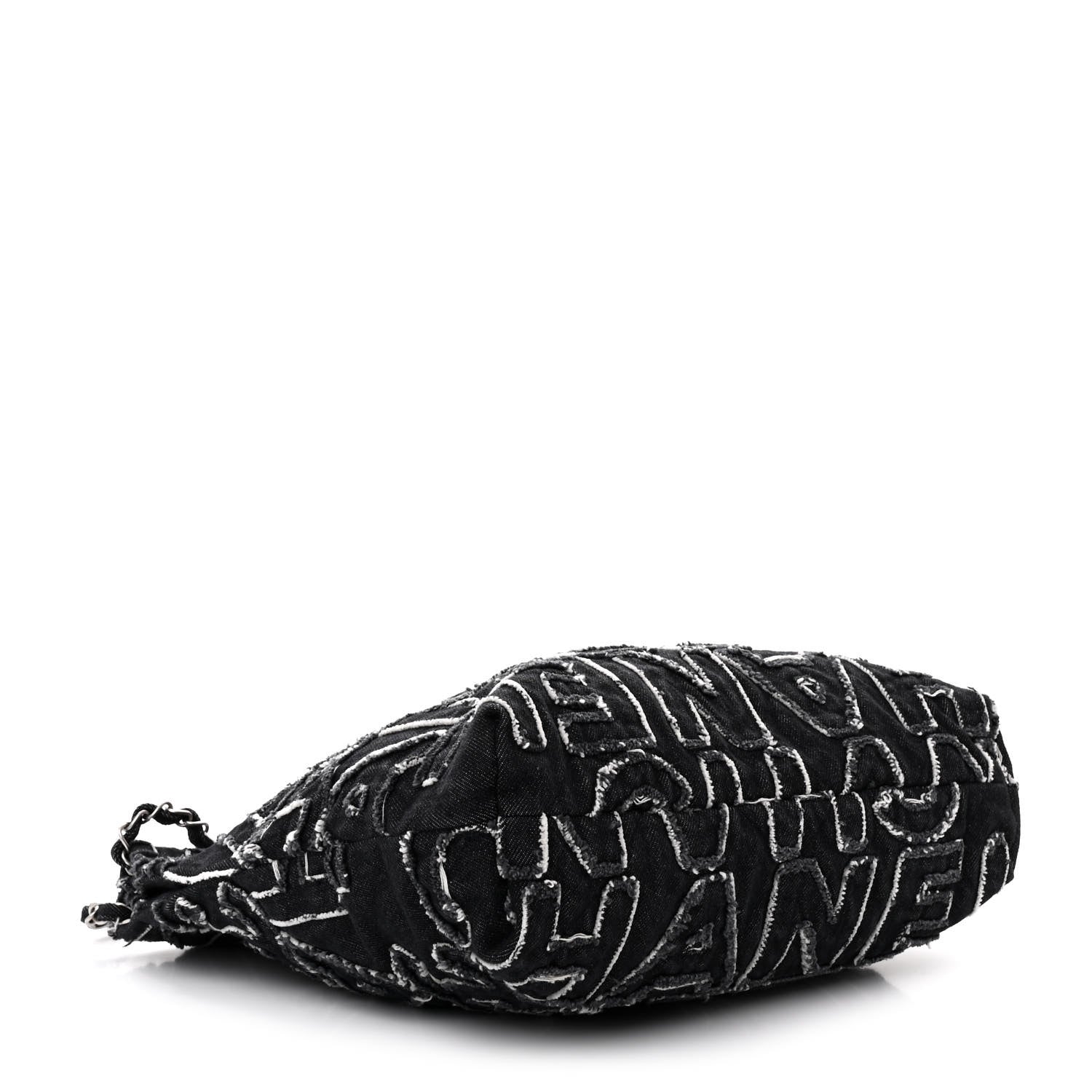 Chanel Denim Patchwork Quilted Chanel 22 Black 5 of 12