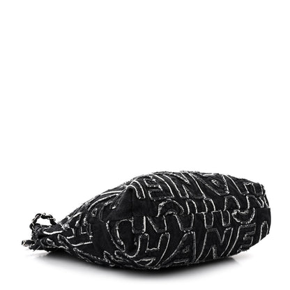 Chanel Denim Patchwork Quilted Chanel 22 Black 5 of 12