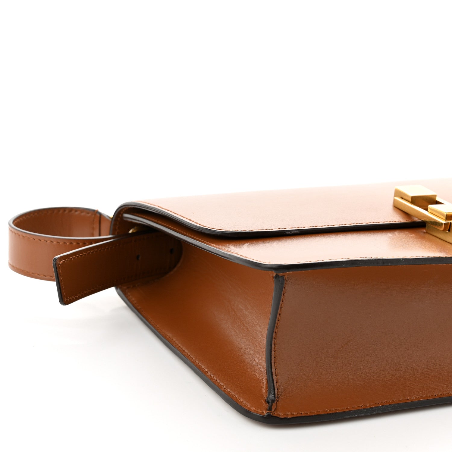 Saint Laurent Smooth Calfskin Carre Satchel Brick 8 of 9